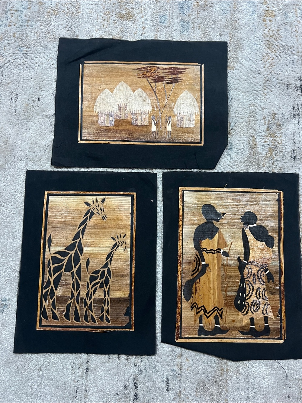Handcrafted African Kenya Wall Art Set